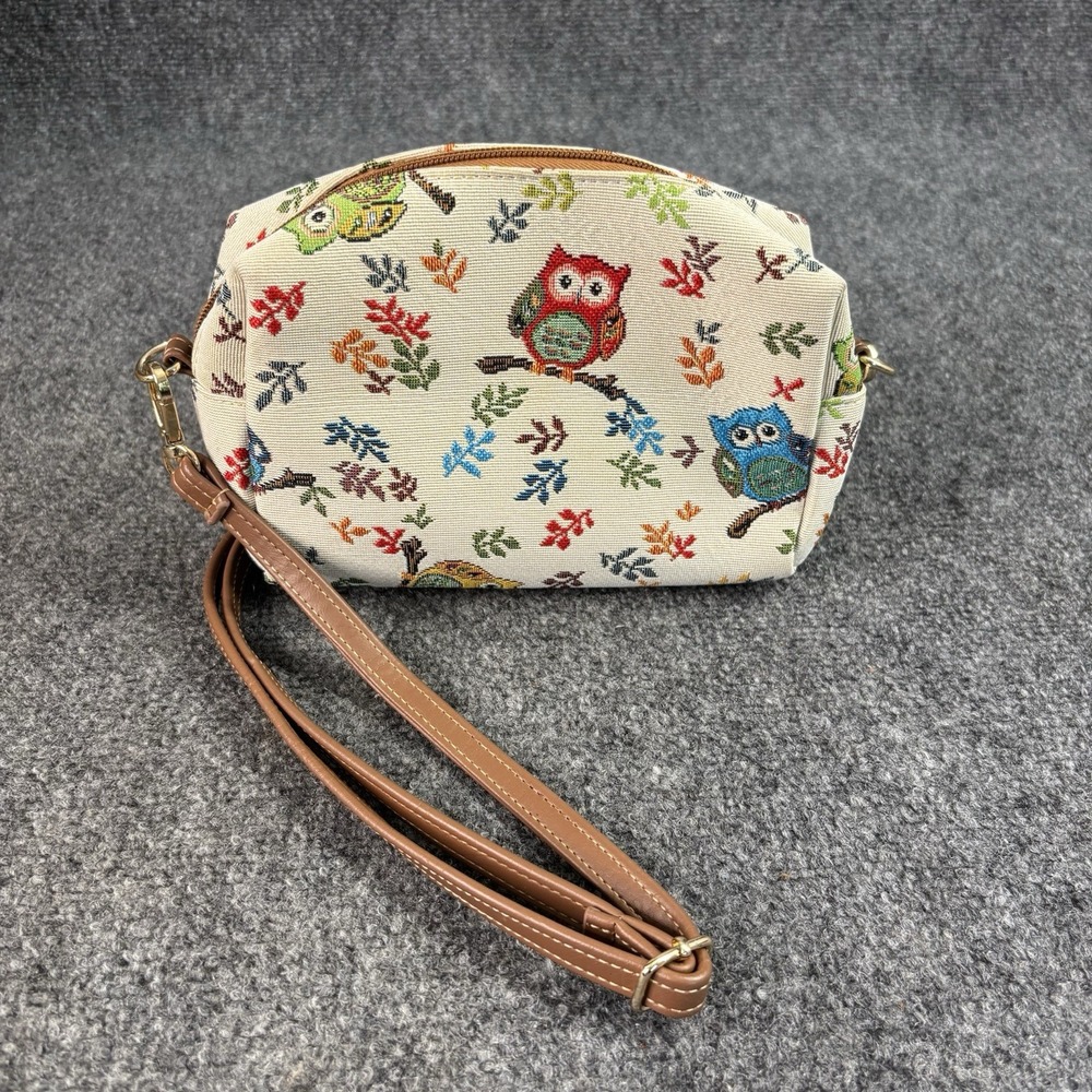 Signare Bohemian Owl Print Tapestry Crossbody or Shoulder Bag